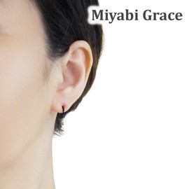 Miyabi Grace Men's 12 mm Small Comfortable Black Plastic Invisible Clip On Hoop Earrings Unisex for guys