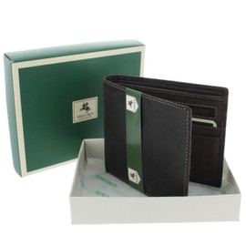 VISCONTI Hunter Oiled Leather Shield Wallet 707 Oil Brown RFID