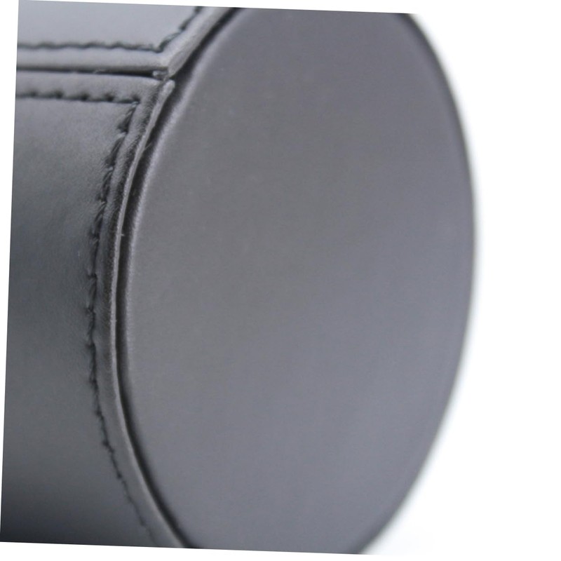 minkissy Pu Makeup Brush Storage Large Capacity Stainless Steel Button