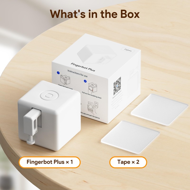 ORYZIC Fingerbot Plus Zigbee Smart Button Switch Pusher, Zigbee Hub