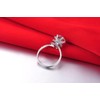 2CT Rotate Style NSCD Simulate Diamond Engagement Ring Silver 925