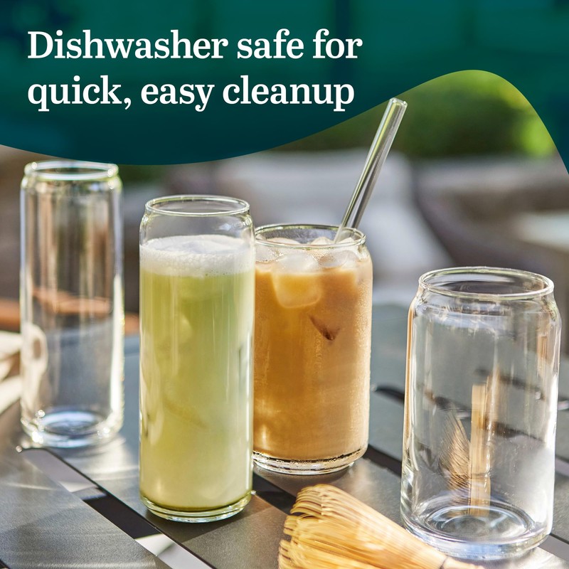 Libbey Classic Slim Beer Can Glasses, 12.5 oz Tall Drinking