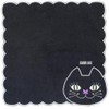 ANNA SUI 109482-0008-05 Towel Handkerchief, Cat Embroidery, Hand Towel, Women's,