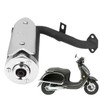 Scooter Exhaust Pipe Metal Alloy Replacement for 43cc 49cc Quad