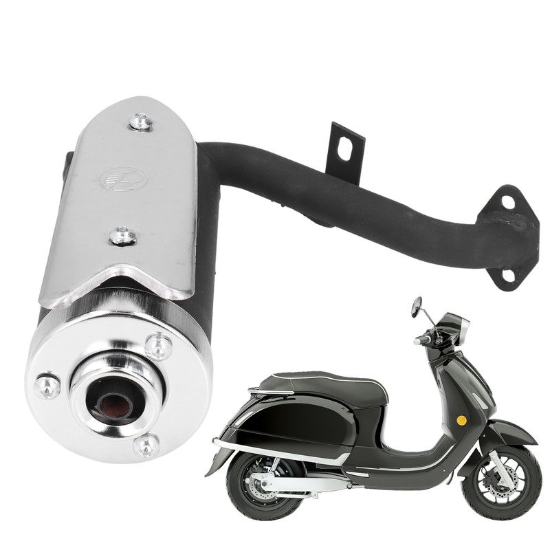 Scooter Exhaust Pipe Metal Alloy Replacement for 43cc 49cc Quad