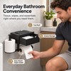 Wall-Mounted Toilet Paper Holder with Drawer – No-Drill Bathroom Tissue