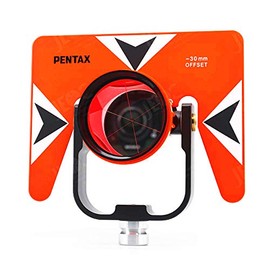 XGeology All-Metal Single Tilt Prism Set Fits All 0/-30mm Offset Total Stations Surveying With Case Soft Bag