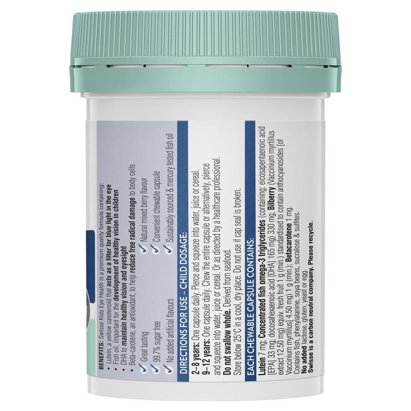 Swisse Kids Eye Health 30 Capsules (Expiry 5/26)