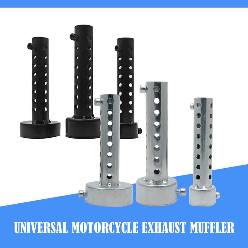 Baceyong 1 x 60 mm universal motorcycle exhaust silencer pipe,