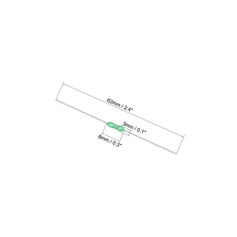 sourcing map Fuse 250V 2A Resistance Fuse-link Fast Blow Axial