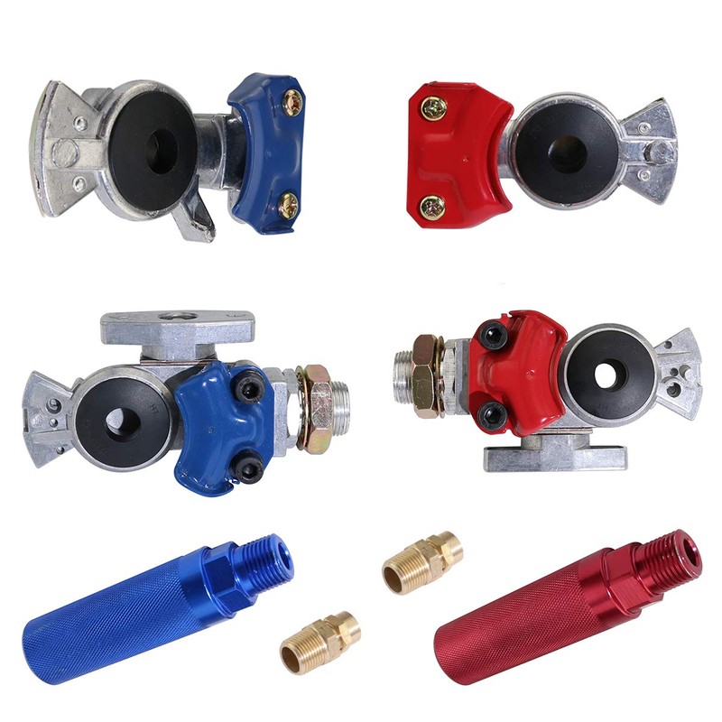 Boeray Aluminum Emergency Gladhand Valve Universal Glad Hands and Air