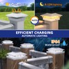 APONUO Solar Post Cap Lights 16-Pack, White IP64 Waterproof 16