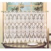Today's Curtain Medallion Macramé Tier 24",Ecru, 35W x 24L