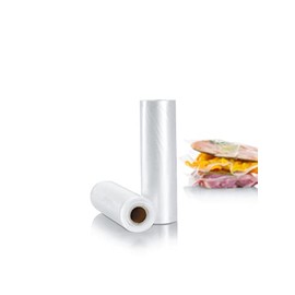 SEVERIN Vacuum Sealer Rolls for Film Welding Machines and Vacuum Sealers, Set of 2, 20 x 600 cm, Suitable for Vacuum Sealer 3601, 3610, 3628, ZB 3616