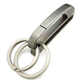 TAKES Titanium Belt Clip, Stylish Carabiner, Keychain, Men's, Key Hook, Key Clip, Keyring, Key Chain, Motorcycle, Keys, W Ring