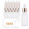 Njvial 30 Pack 20ml Frosted Glass Dropper Bottles for Essential
