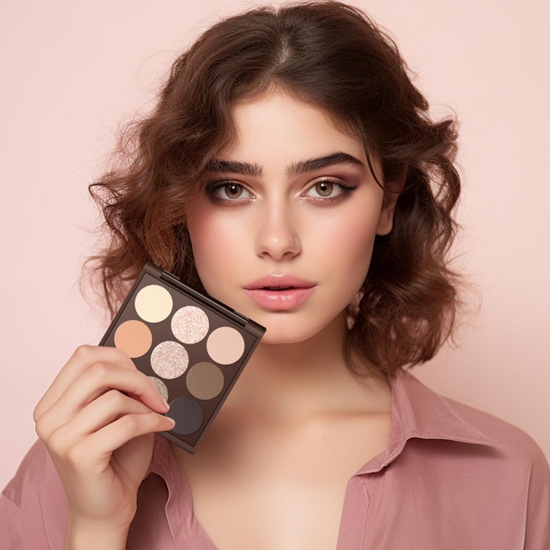 MYSTER ROSEY Neutral Eyeshadow Palette, Nude Eyeshadow Palette, Matte Eye