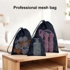 Mesh Bags - TRACOMPAN 5 Pcs Polyester Small Mesh Drawstring