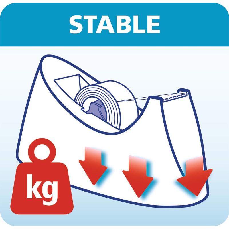tesa Easy cut curve desk tape dispenser