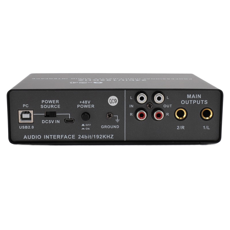 Sound Interface Professional 48V Phantom Power DSP Effect 24 Bit