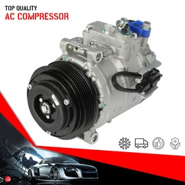 cciyu A/C Compressor 2006-2009 Fit for Land Rover Range Rover Sport 4.2L 2009-2010 Fit for Jaguar XF 4.2L Replaces AC Pump 6 Grooves Air Conditioning Compressor