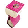 OKA Chenille Rose Paper Holder Cover Pink with Spare Holder