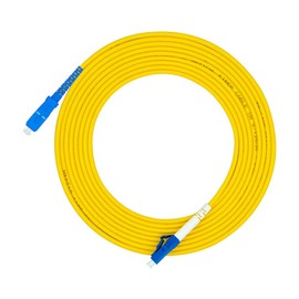 Jeirdus 5Meters 16ft LC to SC Fiber Optic Cable Jumper Optical Patch Cord Simplex Single-Mode 9/125 LC-SC