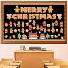 Christmas Gingerbread Bulletin Board Decoration Set,Christmas Winter Gingerbread Man Pattern