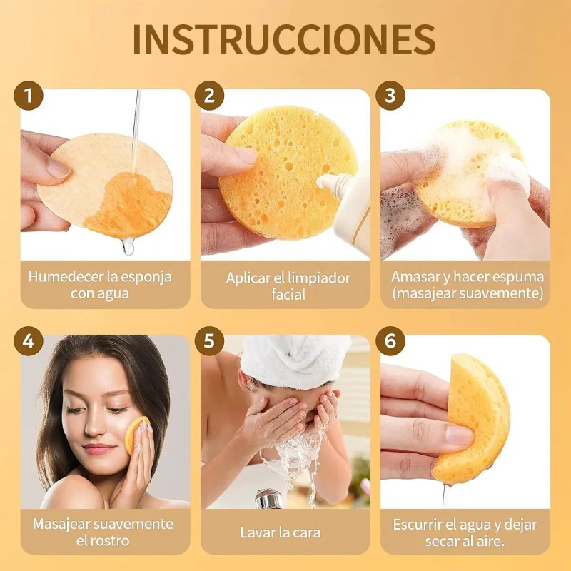 Toallitas Exfoliantes Tudomro Doble Cara 10 Piezas