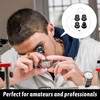 Jewellers Loupe,4 PCS Jewellers Loupe Magnifier with Eyepiece Steel Ring