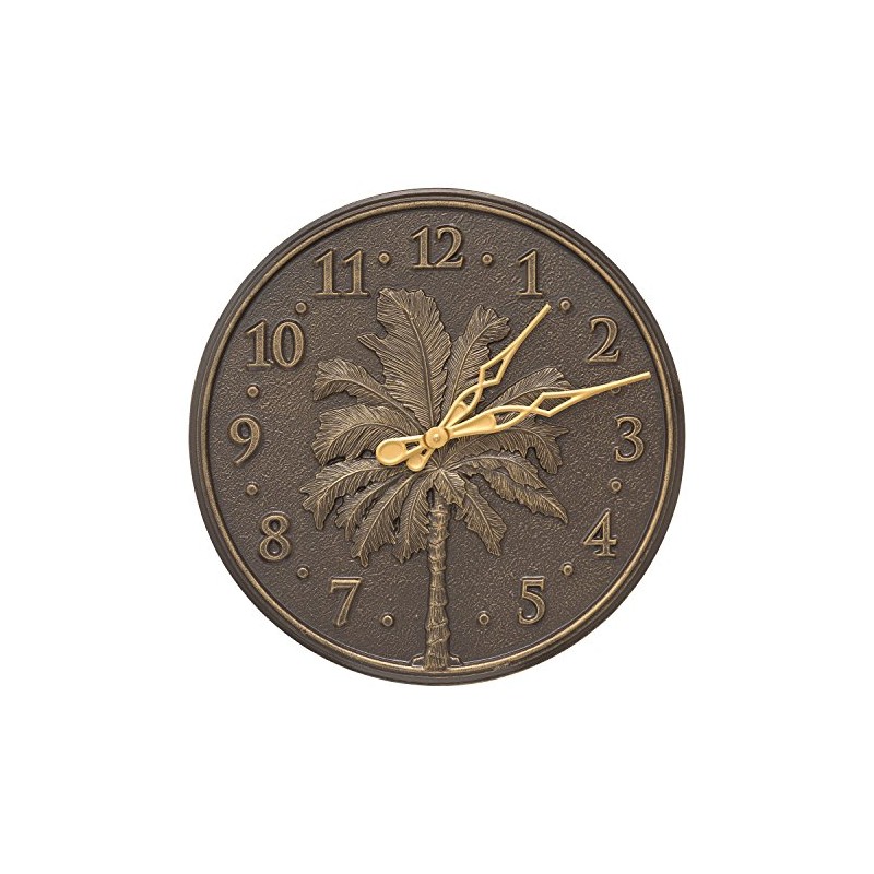 Whitehall Single Palm Wall Clock 16 x 16" x 0.5"
