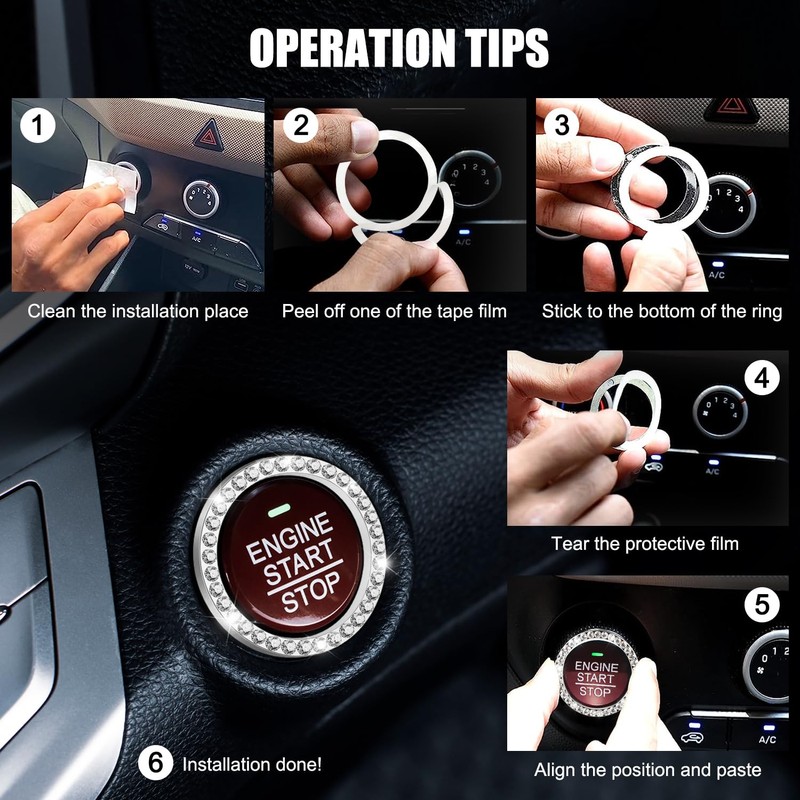 Ouzorp Car Cup Coasters (2 Pack) | Car Push Start