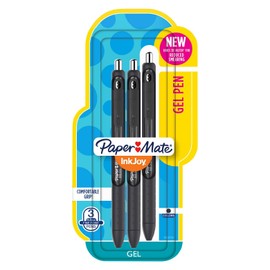 Paper Mate Ink Joy Gel Pens, 0.7mm, 3ct - Black Ink