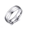 MAGIIE Fashion Jewelry Women's Ring Men's Ring Simple Style Stainless