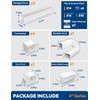Nouscan 4" 9.5Ft Mini Split Line Set Cover with Flexible