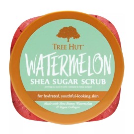 Tree Hut Gift Set! Watermelon Body Scrub, Foaming Gel Wash, Shave Oil &Loofah