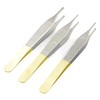 TeckMed Set of 3 TC Adson Plastic Surgery Forceps 4.75"