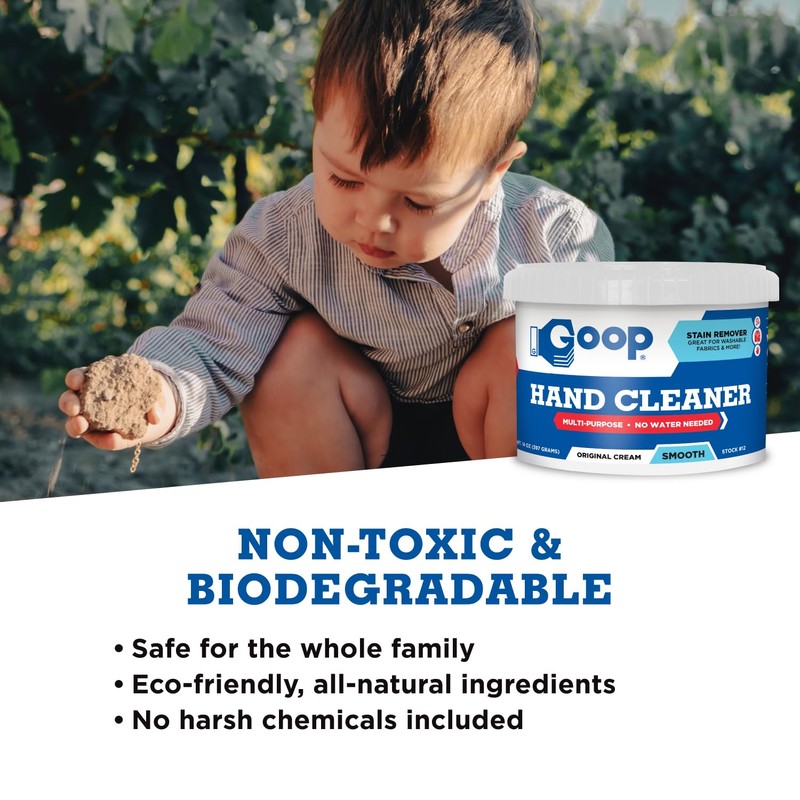 GOOP Original Multi-Purpose Waterless Hand Cleaner and Stain Remover -