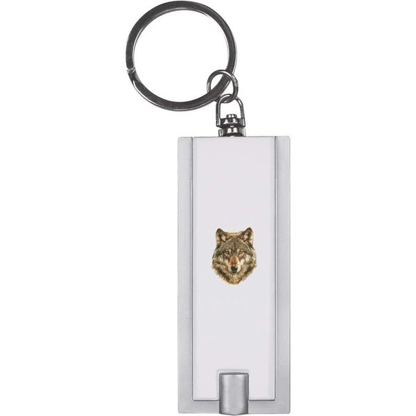 Azeeda 'Wolf Portrait' Keyring LED Torch (KT00042633)
