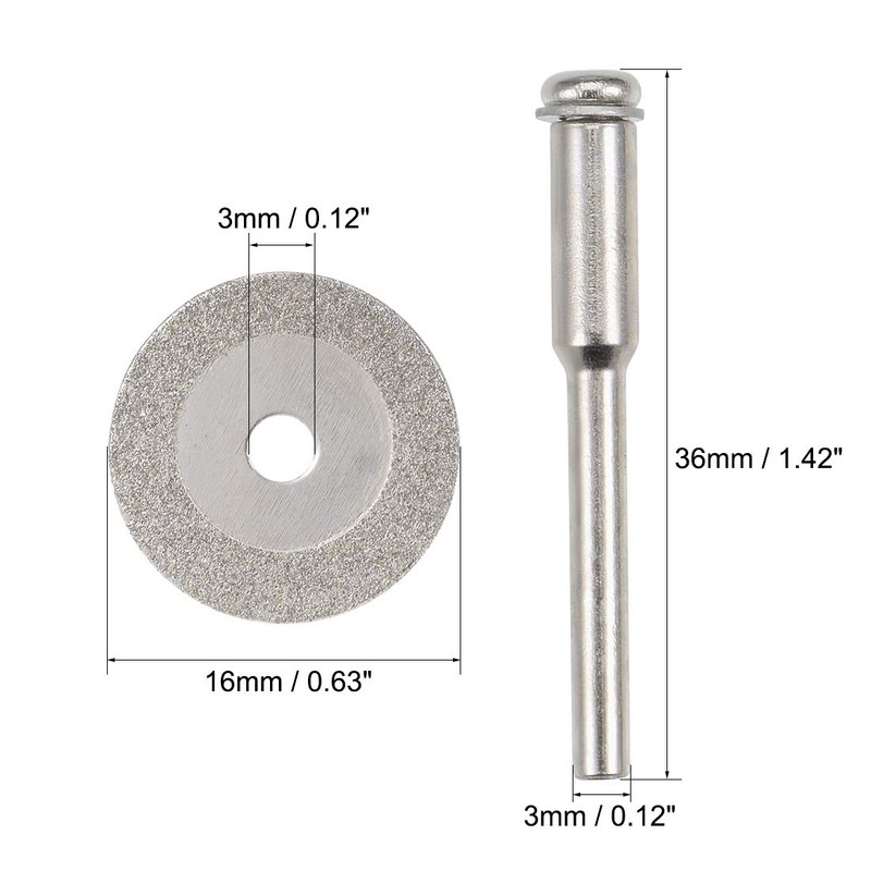 uxcell 10 Pcs 16mm Diamond Cutting Wheels Cut Off Wheel