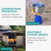Navaris Foldable Camping Cooking Windshield 16pcs - Portable Camp Gas
