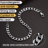 Cuban Link Bracelet for Men Silver Chain Bracelet Link Bracelets
