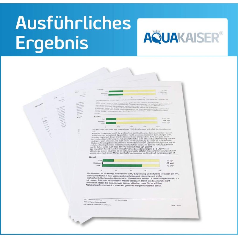 Aquakaiser 3-in-1 Water Test for Drinking & Tap Water -