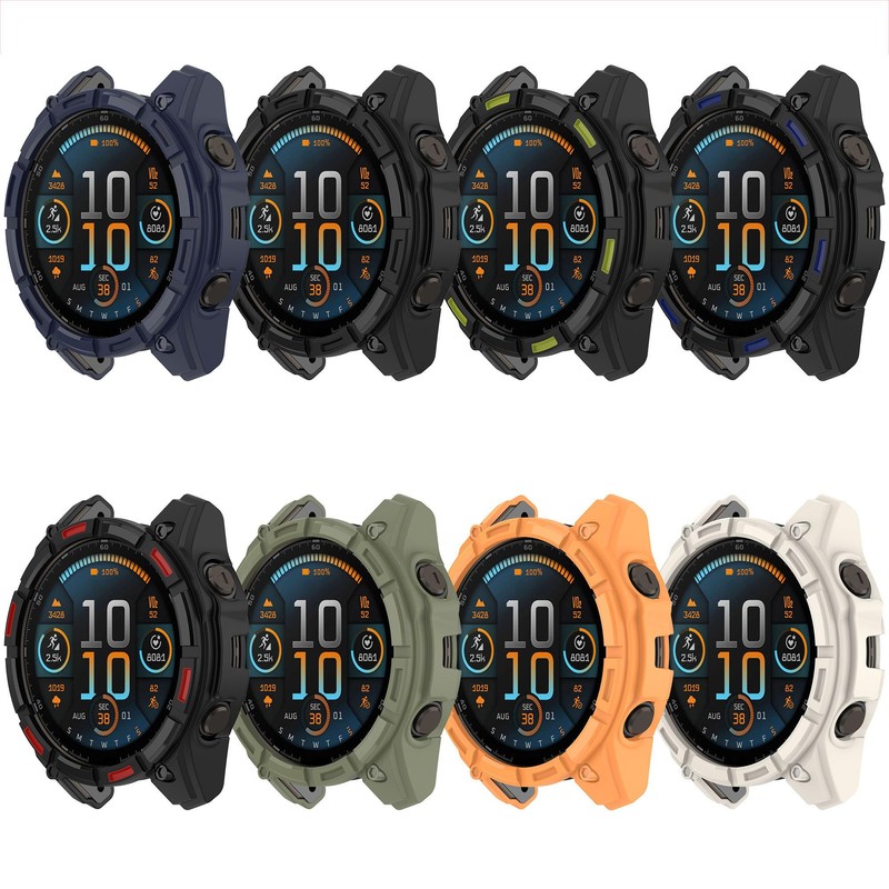 SEIAIYG Case Compatible with Garmin Enduro 3, Soft TPU Shockproof