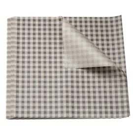 HARFINGTON 300pcs Square Checkered Wax Paper Sheets 9.84" x 9.84" Oil-absorbing Dry Food Wrapping Paper for Sandwich Baking Paper Liners Picnic Basket Bread Hamburger Wrap Kitchen, Brown