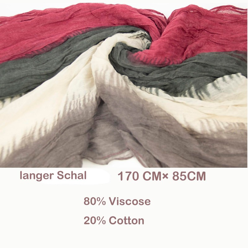 Gloop Women's Scarf Light Long Scarf with Colour Gradient Various