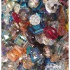 assorted 25 Pcs Large beads Crystal Bead Lot Faceted Transparent