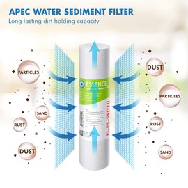 APEC 5 Micron 10” x 2.5” Sediment Water Filter For Reverse Osmosis System (FI-ES-SED10)