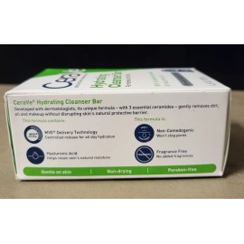 CeraVe Soap Bar, One 4.5oz(128g) Bar, Choose from 3 Variations - Normal to Dry