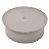 Waste Pipe 40 mm Cap/Stop End - Push-Fit/Compression - Grey